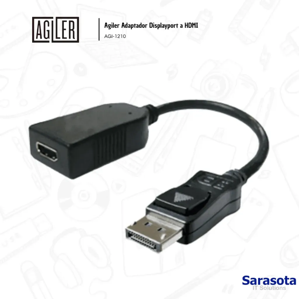 [AGI006] Agiler Adaptador Displayport a HDMI (AGI-1210)