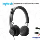 Logitech Audífonos Zone Wire con micrófono US-C Negro (981-000871)