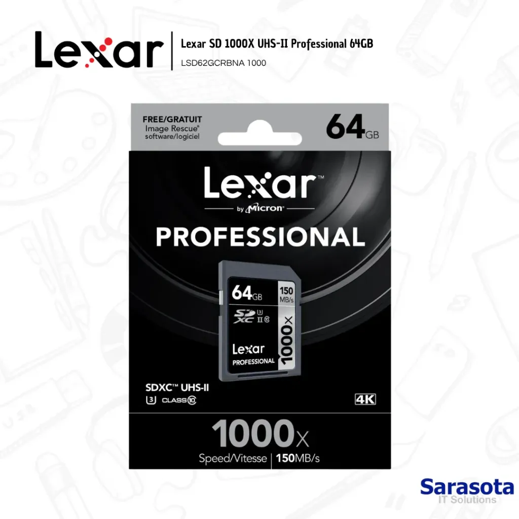 Lexar SD 1000X Professional de 64GB