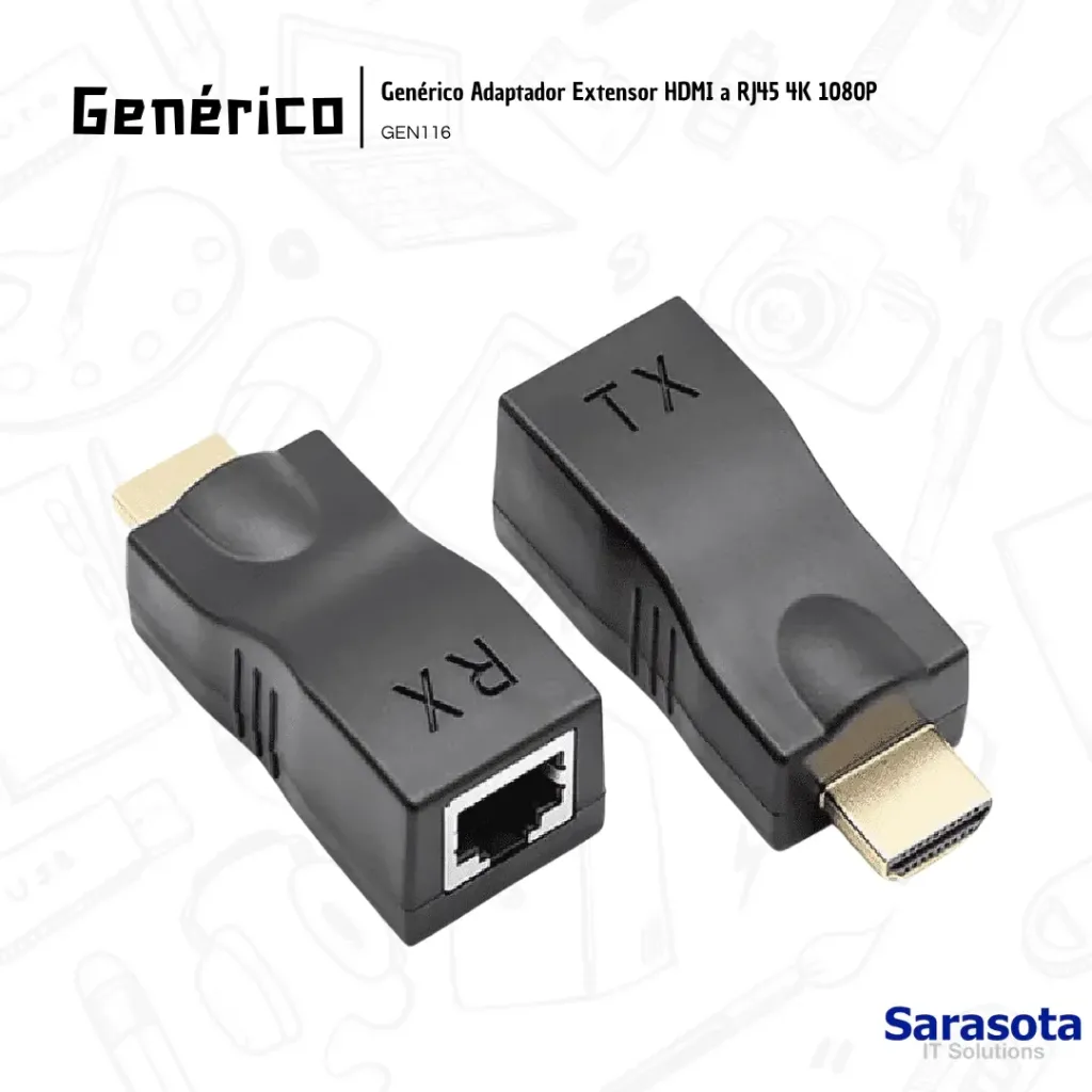Genérico Adaptador Extensor HDMI a RJ45