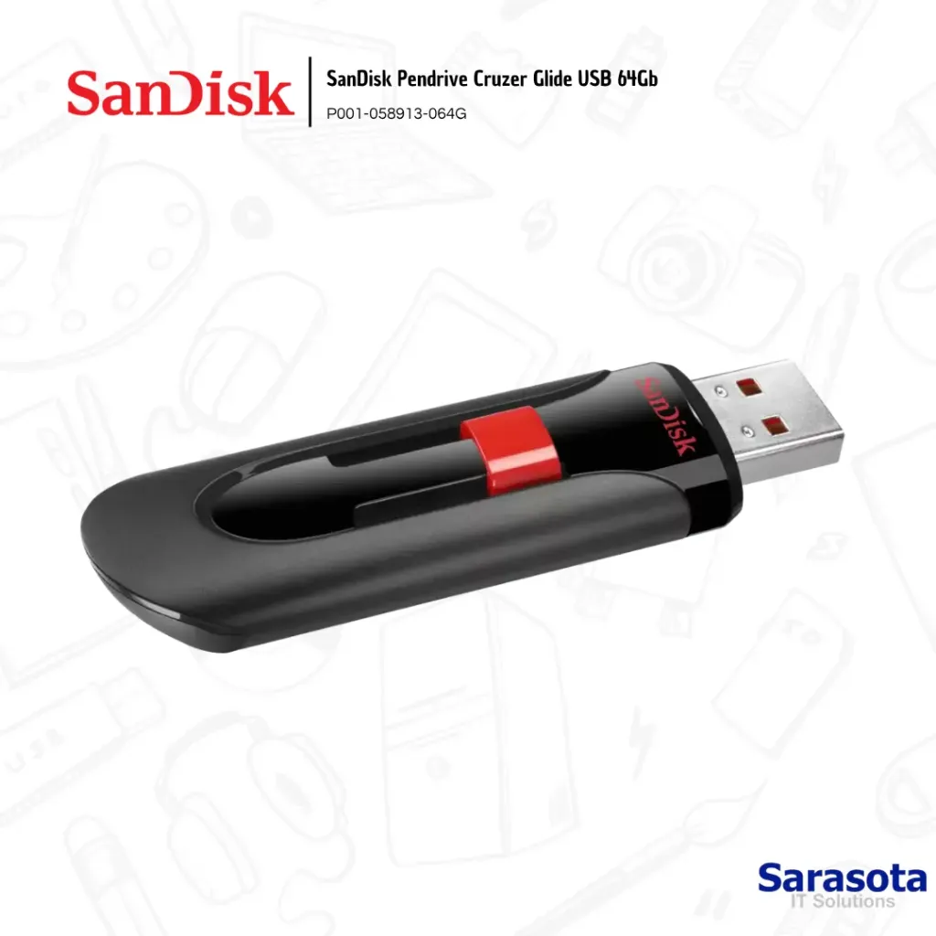 [SAN030] SanDisk Pendrive Cruzer Glide USB 64Gb