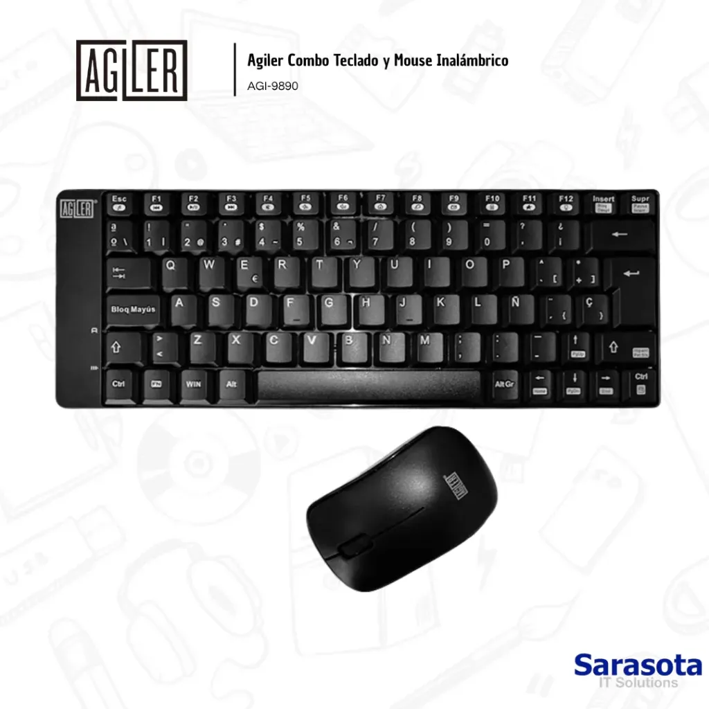 Agiler Combo Teclado y Mouse Inalámbrico (AGI-9890)