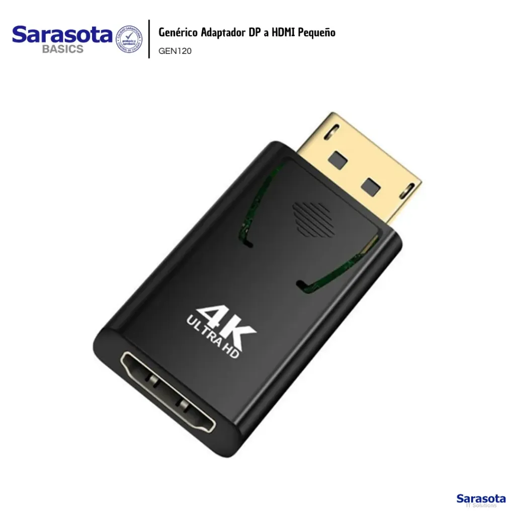Genérico Adaptador DP a HDMI Pequeño