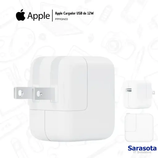 [APP008] Apple Cargador 12W para iPad PPMGN03