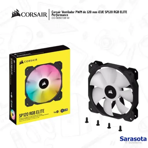 [COR002] Corsair Fan SP120 RGB ICUE Negro
