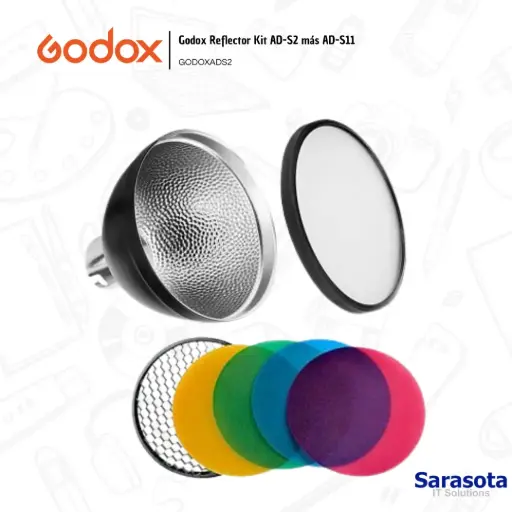 [GOD028] Godox Reflector Kit AD-S2 más AD-S11 para AD200Pro