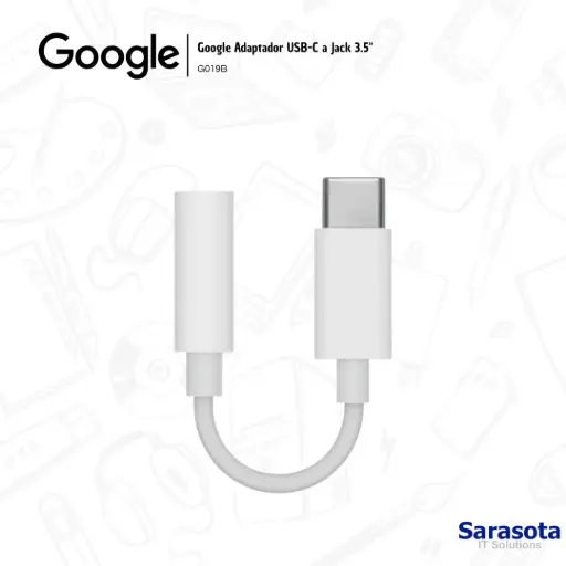 [GOO001] Google Adaptador USB-C a Jack 3.5 Audio