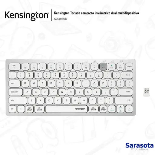 [KEN001] Kensington Teclado compacto inalámbrico dual multidispositivo