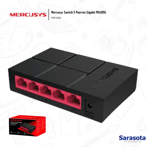 [MER005] Mercusys Switch 5 Puertos Gigabit MS105G