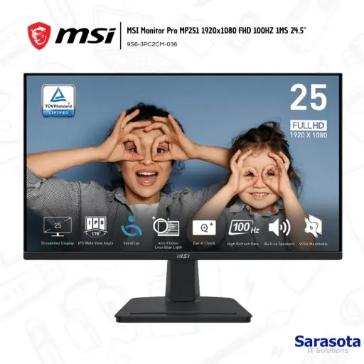 [MSI010] Msi Monitor Flat PRO MP251 25" 100hz