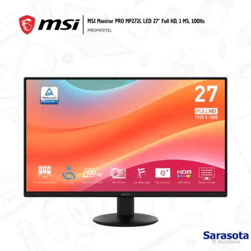 [MSI011] Msi Monitor Flat PRO MP272L 27" PROMP272L