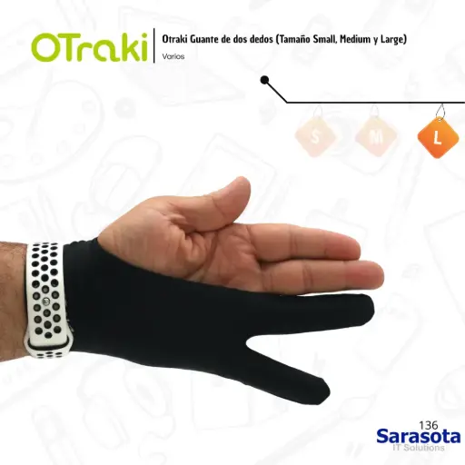 [OTR001] Otraki Guante dos dedos (L) 21.5cm