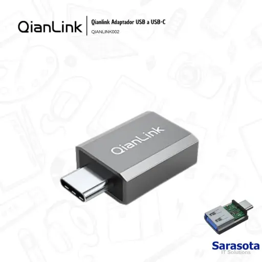 [QIA002] Qianlink Adaptador USB a USB-C