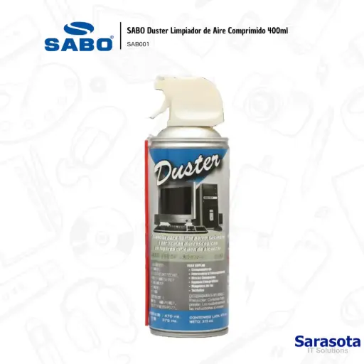 [SAB001] SABO Duster Limpiador de Aire Comprimido 400ml