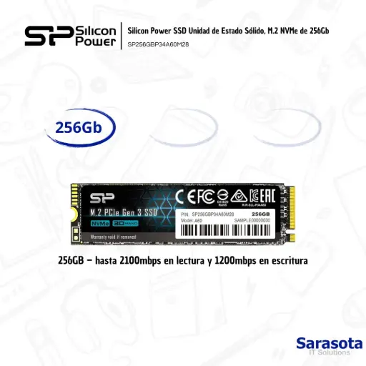 [SIL008] Silicon Power SSD NVMe M.2 A60 256Gb