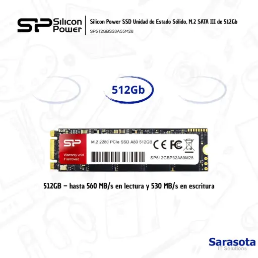 [SIL016] Silicon Power SSD SATA III A55 M.2 512Gb