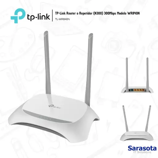 [TPL018] TP-Link Router N300 300mbps WR840N 