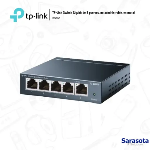 [TPL024] TP-Link Switch 5 Puertos SG105 