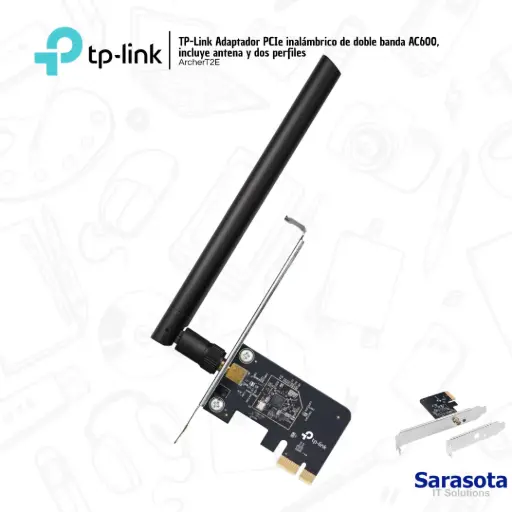 [TPL029] TP-Link Tarjeta Wifi PCIe AC600 Archer T2E