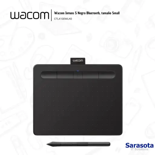 [WAC008] Wacom Intuos S Versión con Bluetooth Negro CTL4100WLK0